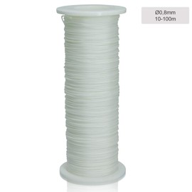 Pleated Cord Nylon Cord for Blinds Blinds Curtains White 0.8 mm | 10 Metre Roll | Tear-Resistant & UV Resistant