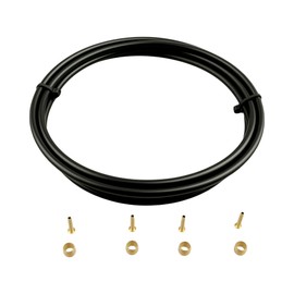 Hydraulic Bike Brake Cable Hose Kit 2500mm for Shimano BH90 M615,M675,T750,M785,M985,M8000,M9000,DERORE,SLX,XT,XTR System,Included 4 Bicycle Brake Olives and 4 Brass Connecting Inserts