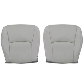 Vigoraze Front Driver & Passenger Bottom Replacement Perforated Leather Seat Covers Gray Compatible with Toyota Highlander 2008 2009 2010 2011 2012 2013