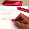 THINK2MASTER [24 Pens - Pink Ink] Think2 0.7mm CGI Retractable