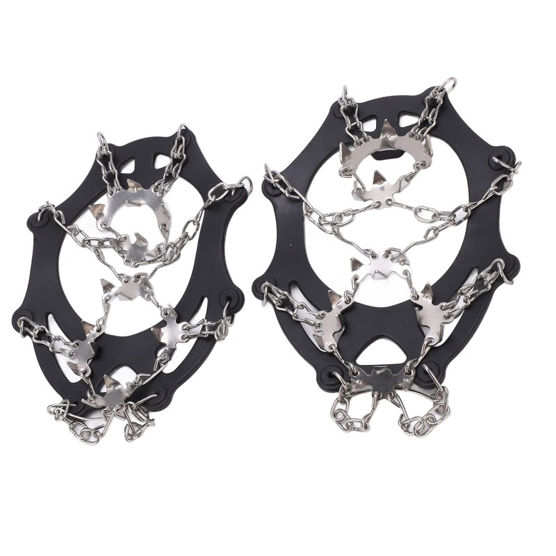 Ice Traction Cleats Shoe Crampons Snow Grips with 19 Spikes