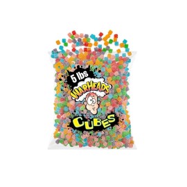 WARHEADS SOUR CUBES Sour & Sweet Fruity & Chewy - 5lb BAG  - Mix Of 6 Flavors