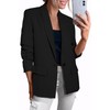 Happy Sailed Womens Blazer Long Sleeve Business Lightweight Open Front