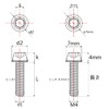 Ruifu M4 x8 15 20mm Titanium Alloy Hex Socket Head