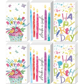 Boston International Bulk 4-Ply Pocket Tissues, Bundle of 6 Packs of 10 Tissues (Birthday Wish)