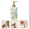 WOONEKY Ceramic Lotion Dispenser with Pump Elegant Refillable Soap Pump
