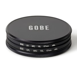 Gobe 67mm UV + Circular Polarizing (CPL) Lens Filter Kit (3Peak)