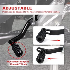 Xitome Brake Pedal + Shift Lever Fit for Tenere 700 XTZ690 2019-2025 Tenere 700 XTZ690 Motorcycle Rear Brake Pedal Foot Lever Shift