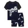 Family Feeling Little Boys Dinosaur Pajamas Short Sets 100% Cotton