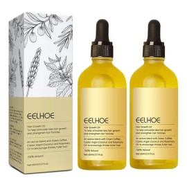 60ml*2 Aceite Vegano Natural Para El Crecimiento Del Cabello