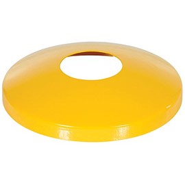 Vestil DOME-4.5 Steel Protective Dome Cover For 4.5 In. Bollards Yellow