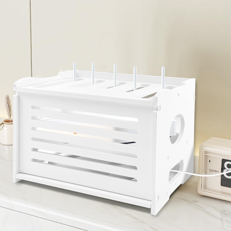 Upgrade Router Shelf Storage, Networking Router Stand, Freestand & Wall
