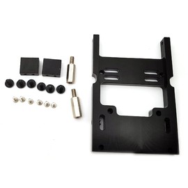 DEVMO Metal Upgrade Steering Servo Fixed Mount Bracket Compatible with WPL B1 B14 B16 B24 B36 RC Car Truck,Black