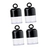 IWOWHERO 4pcs Portable Loose Powder Cases for Women Durable Travel