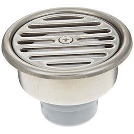 SANEI Stainless Steel One Trap for VU and VP Pipes, H500-75X40, Outer Diameter 3.4 inches (86 mm), Eye Plate Diameter 2.8 inches (71 mm)