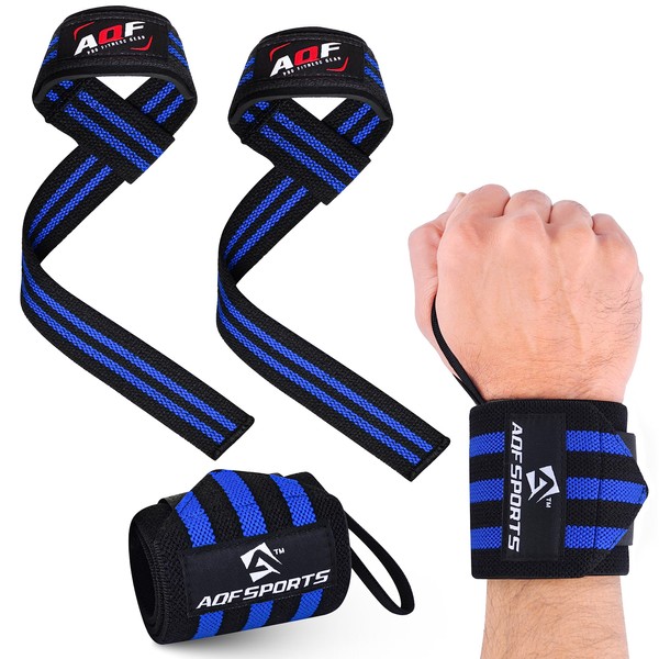 AQF Wrist Support Kit – 18” Wrist Wraps and Padded