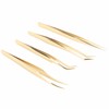 Eyelash Extension Tweezers Set Professional Stainless Steel Durable Lash Tweezers