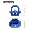 Evotech 4pcs Blue Aluminum Truck Bed Side Tie Down Wall