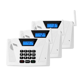 Intercoms Wireless for Home, Hands Free Intercom Upgrade, Full Duplex Two Way Real time Wireless Intercom System 5300ft with Automatic Answer Group Call Function Fit for Hotel Office Store(3Packs)
