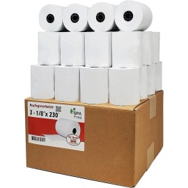Clover (32 Rolls) 3 1/8" x 230' THERMAL RECEIPT PAPER POS CASH REGISTER PAPER BPA FREE