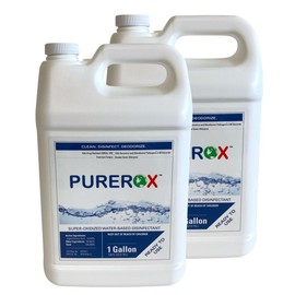 PUREROX disinfectant (1 gallon, 2pk) Eliminate 99.9999% viruses, Norovirus, HIV, MRSA and fungi Hypochlorous technology. Hospital Grade. Use Anywhere. No residue.No Rinse. Good All Surfaces