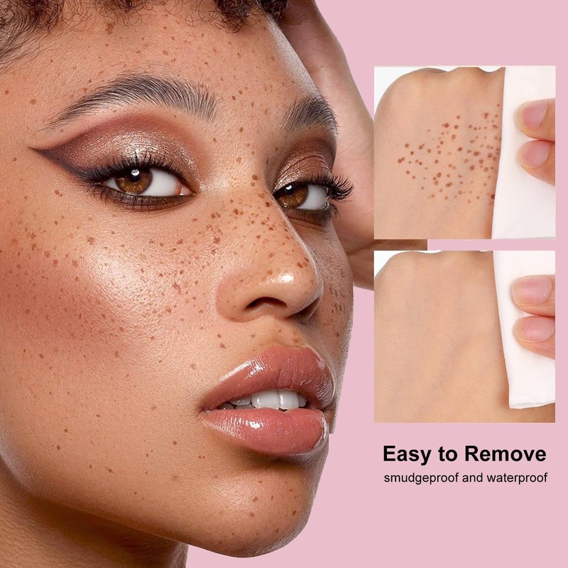 Hyesamyo Freckle Stamp Waterproof Sweatproof Long-Lasting Natural 4 Styles Freckle