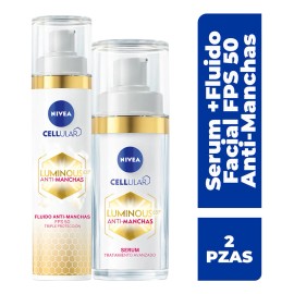 Serum + Fluido Nivea Cellular Luminous 630° Antimanchas 2 pz