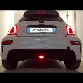 Simoni Racing Universal Stop Tail Light Red LED - Car Tail Light Third Brake Brake Light Fog Light Black