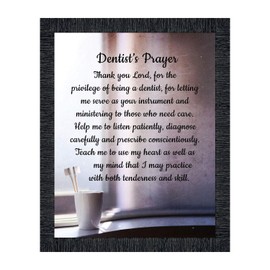 Crossroads Home Décor The Dentist Pray Picture Frame, Dental School Graduation, Dental Office Pictures, 2178CH