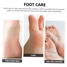 Healvian 3pcs Pedicure Foot File Exfoliating Scrubber Callus Remover Foot Dead Skin Scrubber Tool