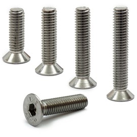 MonsterBolts - M5 x 45mm Flat Head Socket Cap Screws, DIN 7991, A2 Stainless Steel, 10 Pack