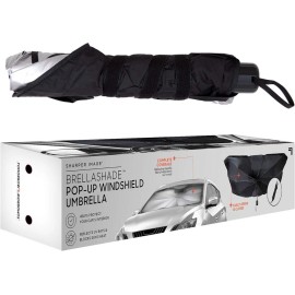 Sharper Image BrellaShade Pop-Open Windshield Umbrella Sunshade Car UV Reflector