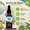 Aceite de NEEM Orgánico 100% puro sin diluir - Azadiractina