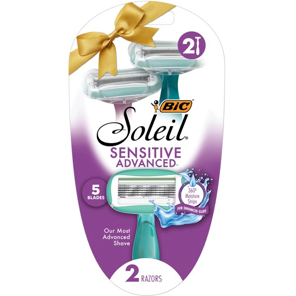 BIC Soleil Sensitive Advanced Women's Disposable Razors With 360 Degree
