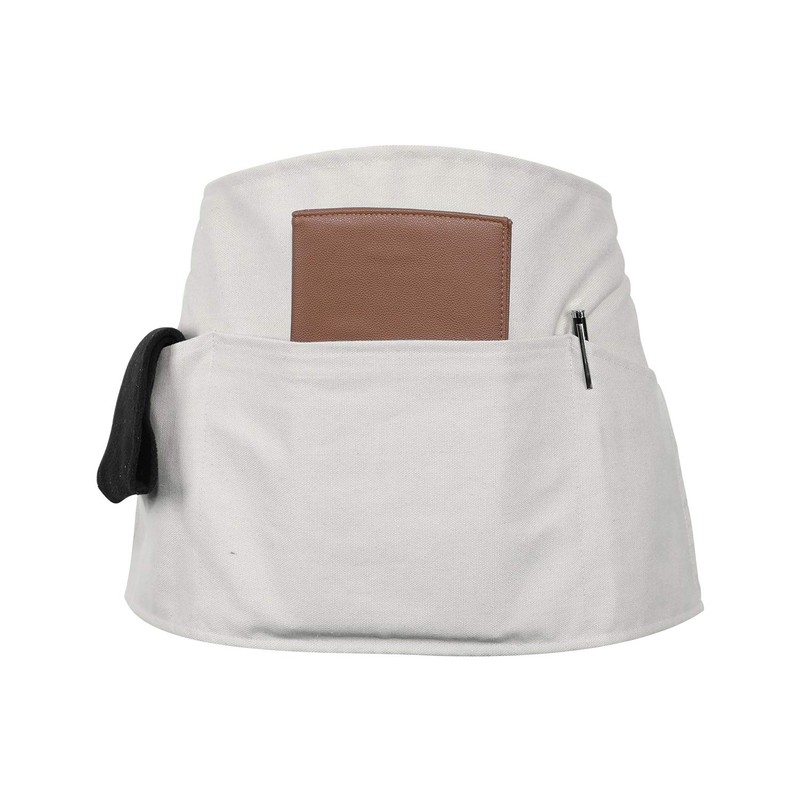 GNEGNI 3 Pockets Waist Apron-Waitress Waiter Server Apron Short Half