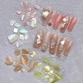 Other brands Shingle Glitter Nail Art Round Flat Mother-of-Pearl Pebble Mother-of-Pearl Glitter 6 Types - Pebble Mother-of-Pearl Glitter-18 / 쉰글글리터 네일아트 동글납작 판자개 조약돌 자개 글리터 6종 - 조약돌 자개글리터-18