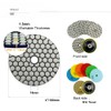 SHDIATOOL Dry Diamond Polishing Pads 7PCS Set Mixed Grits and