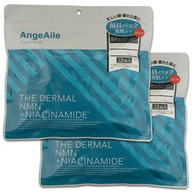 AngeAile THE DARMAL NMN + Niacinamide Face Mask, 33 Pieces | Aging Care Face Mask, NMN Formulation, Niacinamide Blend, Made in Japan, Moisturizing (2 Bags (2 Bags (33 Sheets x 2))