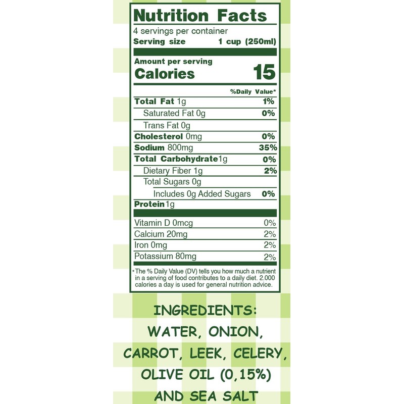 Aneto 100% Natural Vegetable Broth 34 fluid ounce | Made