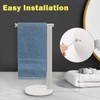 Winmien Stainless Steel L-Shaped Hand Towel Holder, SUS304 Bathroom Towel