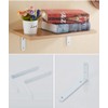 KKlewu Shelf Brackets 4mm Thick Right Shape Set of 4