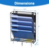 OUTWOLF Magnetic File Holder, 6-Tier Magnetic Wall Hanging File Organizer,