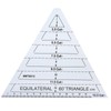 KooingTech 60 Degree Triangle Ruler for Quilting, 6.54 * 6.19in