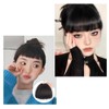 Bangs Wig, Pattsu Hairpiece, Small Face, Natural Hair Extension, Fluffy,