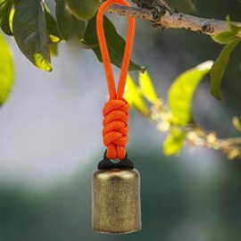 Loud Bear Bell for Hiker - Bear Bell Loud Metal Hiking Bell,Outdoor Supplies Multi-Purpose Survival Bag Pendants with Silencer for Hiking & Climbing