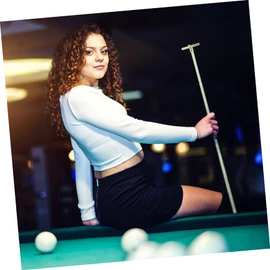 Mipcase 4Pcs Professional Billiard Cue Bridges Rust Metal Snooker Rack Portable and Skid Design for Optimal Angles Pool Table Accessory