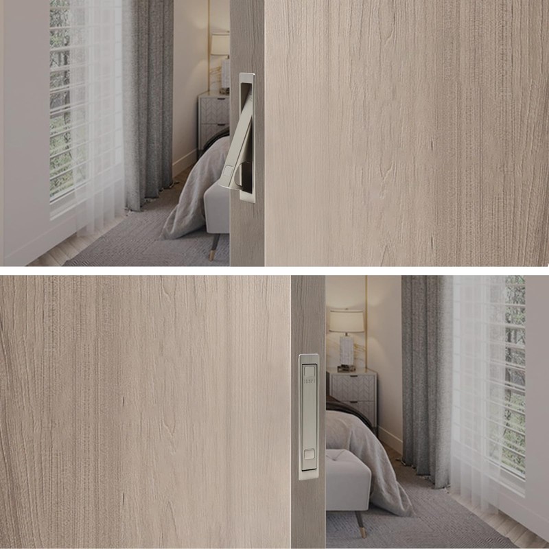 Dontay Pocket Door Pull Handle, Press Finger Edge Pull, Push