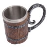 Viking Beer Mug with Handle 304 Stainless Steel Double Wall