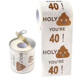 40th Happy Birthday Gifts for Men and Women - 3-Ply Funny Toilet Paper Roll, Birthday Toilet Paper Gag Funny Birthday Gift Novelty for Birthday Party Decorations Eighteenth Party Supplies