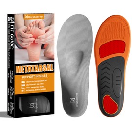 Metatarsalgia Insoles with Metatarsal Pad for Men Women, Foot Pain Relief-D
